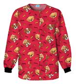 Peek A Boo Puppy Warm-Up Jacket With Pockets